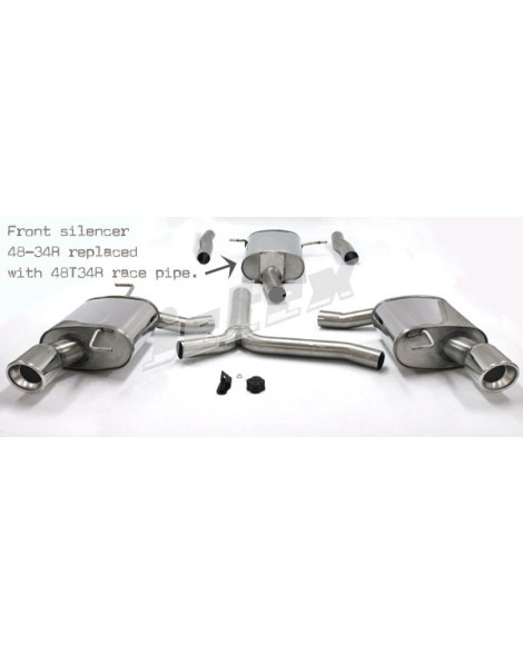 Audi A4 (B8) Petrol Turbo 2WD/Quattro 08+ Jetex Cat Back Exhaust (Half System - Non-Resonated w/ Racepipe) Audi A4 (B8) Petrol Turbo 2WD/Quattro 08+ Jetex Cat Back Exhaust (Half System - Non-Resonated w/ Racepipe)