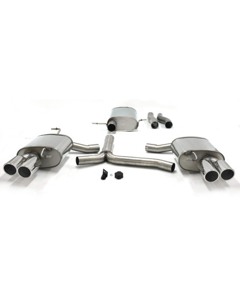 Audi A5 Petrol Turbo 2WD/Quattro 06+ Jetex Cat Back Exhaust (Half System - Resonated)