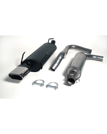 Saab 93 non-Aero [Generation 1] 98-02 Jetex Cat Back Exhaust System (Half System)