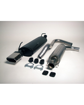 Saab 93 Aero [Generation 1] 2000 Jetex Cat Back Exhaust System (Half System)