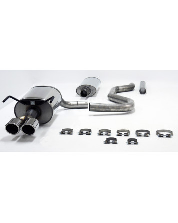 Saab 93 (58L Fuel Tank) [Generation 2] 04+ Jetex Cat Back Exhaust System (Half System)
