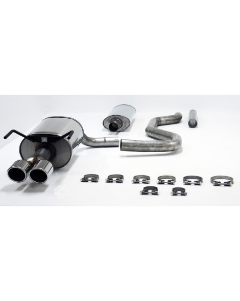 Saab 93 (58L Fuel Tank) [Generation 2] 04+ Jetex Cat Back Exhaust System (Half System)