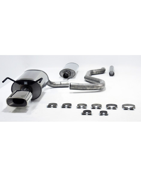 Saab 93 (58L Fuel Tank) [Generation 2] 04+ Jetex Cat Back Exhaust System (Half System)
