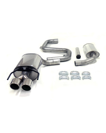 Saab 93 (61L Fuel Tank) [Generation 2] 03+ Jetex Cat Back Exhaust System (Half System)