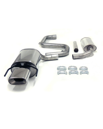Saab 93 (61L Fuel Tank) [Generation 2] 03+ Jetex Cat Back Exhaust System (Half System)