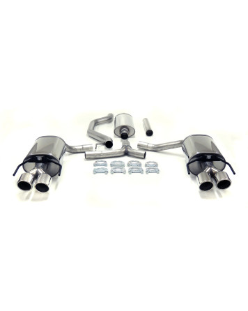 Saab 93 (58L Fuel Tank) [Generation 2] 04+ Jetex Cat Back Exhaust System (Half System)