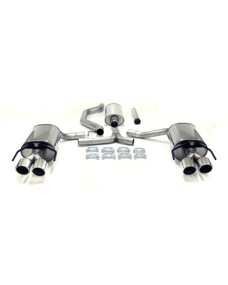 Saab 93 (58L Fuel Tank) [Generation 2] 04+ Jetex Cat Back Exhaust System (Half System)