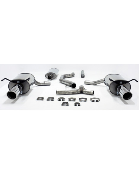 Saab 93 (58L Fuel Tank) [Generation 2] 06+ Jetex Cat Back Exhaust System (Half System)