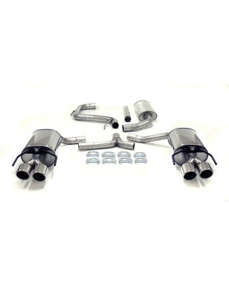Saab 93 (61L Fuel Tank) [Generation 2] 03+ Jetex Cat Back Exhaust System (Half System)