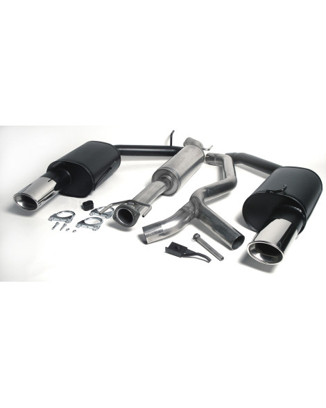 Saab 95 Turbo 98-05 Jetex Cat Back Exhaust System (Half System) Saab 95 Turbo 98-05 Jetex Cat Back Exhaust System (Half System)