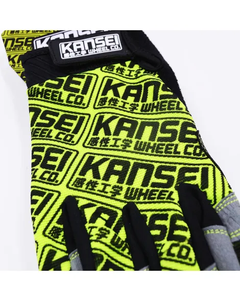 Kansei Touch Screen Mechanic Gloves (Green)