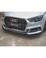 Maxton Design Front Splitter V.3 Audi S3 / A3 S-Line 8V Facelift Sedan 2016-2020