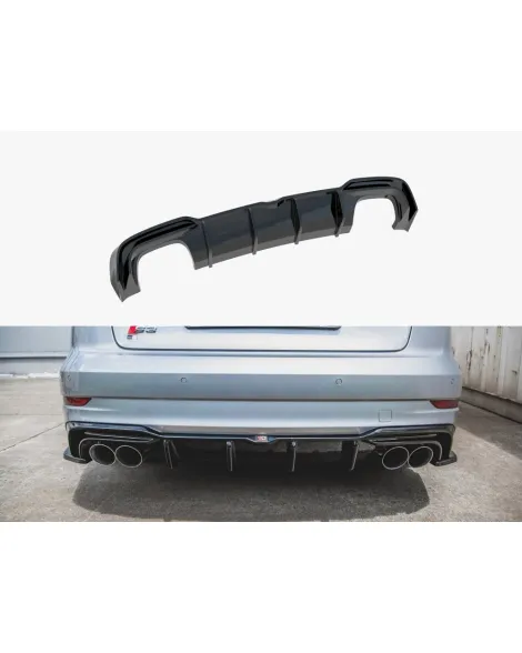Maxton Design Rear Valance Audi S3 Sedan 8V Facelift 2016-2020