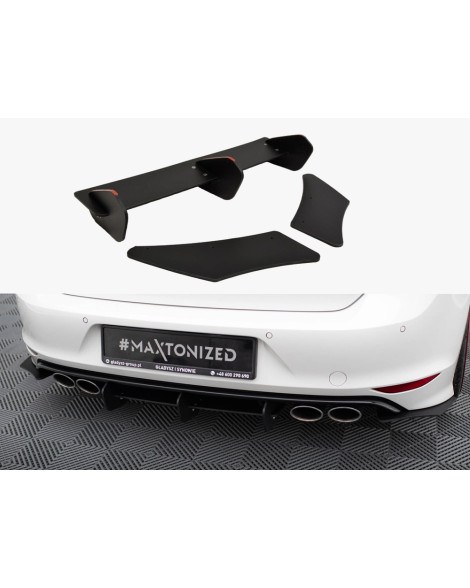 Maxton Design Rear Diffuser and Rear Side Splitters VW Golf R Mk7 Hatchback Maxton Design Rear Diffuser and Rear Side Splitters VW Golf R Mk7 Hatchback