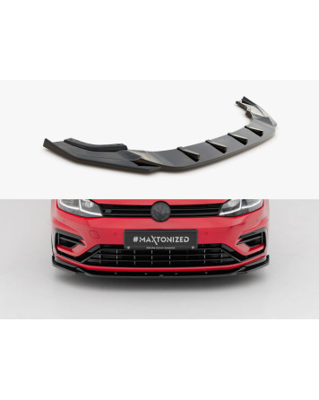 Maxton Design Front Splitter V.9 Volkswagen Golf R / R-Line Mk7 Facelift