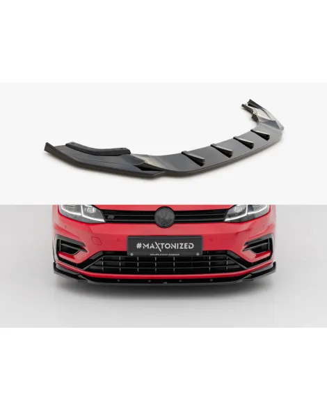 Maxton Design Front Splitter V.9 Volkswagen Golf R / R-Line Mk7 Facelift Maxton Design Front Splitter V.9 Volkswagen Golf R / R-Line Mk7 Facelift