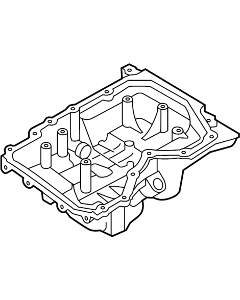 Mazda 3 MPS 07-13 / 6 MPS 06-07 Mazda OEM Engine Oil Pan / Sump Mazda 3 MPS 07-13 / 6 MPS 06-07 Mazda OEM Engine Oil Pan / Sump