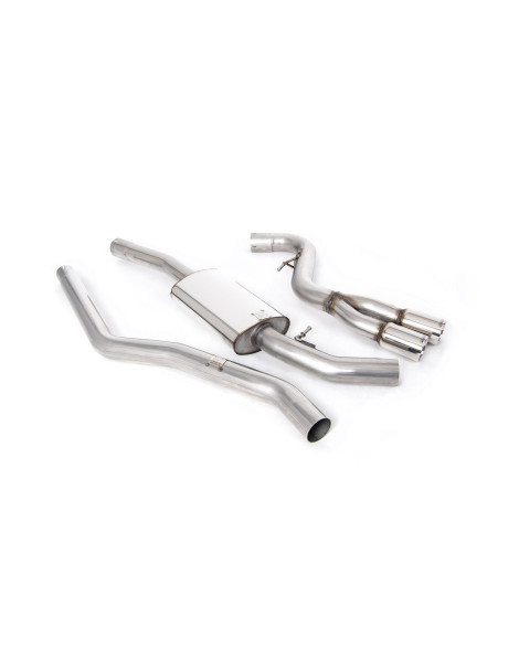 Milltek Cat-Back Exhaust System with Twin Polished Tips BMW 1 Series 123d M Sport E82 2008-2012