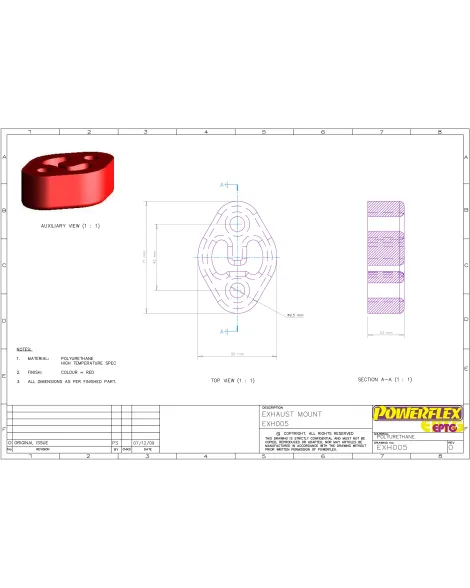 Powerflex Exhaust Mount / Hanger EXH005 Powerflex Exhaust Mount / Hanger EXH005