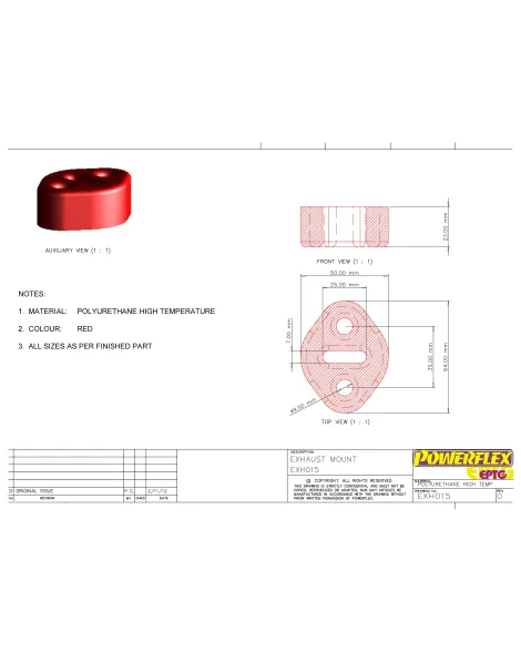 Powerflex Exhaust Mount / Hanger EXH015