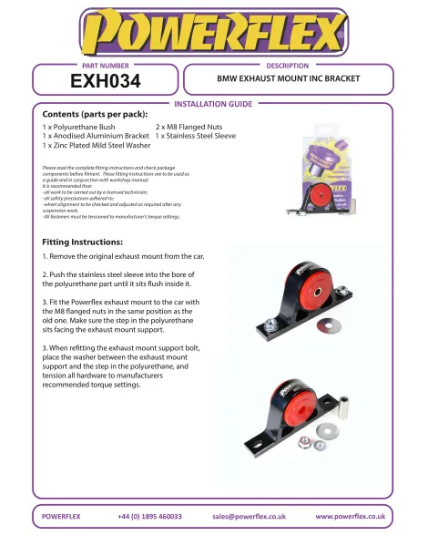 BMW E90 E91 E92 E93 M3 05-13 Powerflex Exhaust Mounting Bush & Bracket EXH034 BMW E90 E91 E92 E93 M3 05-13 Powerflex Exhaust Mounting Bush & Bracket EXH034