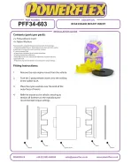 Toyota MR2 Gen3 ZZW30 2000-2006 Powerflex Front Engine Mount Bush Insert PFF34-603