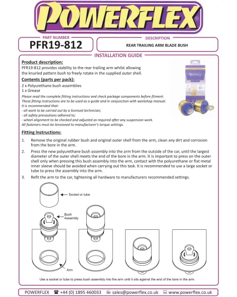 Ford Focus MK1 MK2 MK3 Inc ST & RS Powerflex Rear Trailing Arm Blade Bushes PFR19-812 Ford Focus MK1 MK2 MK3 Inc ST & RS Powerflex Rear Trailing Arm Blade Bushes PFR19-812