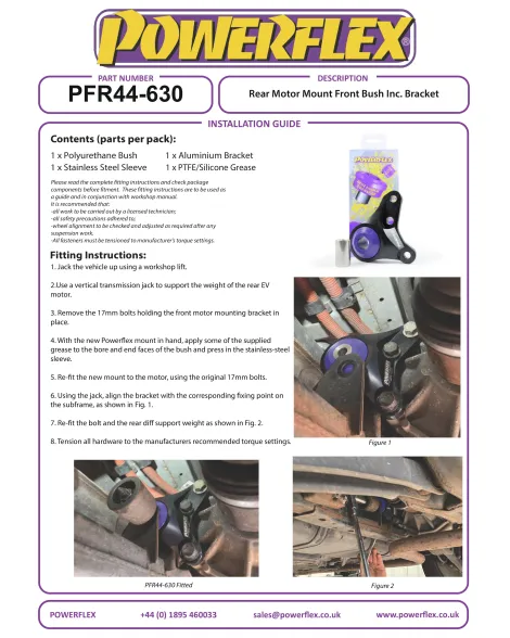 Mitsubishi Outlander PHEV 2013+ Powerflex Rear Motor Mount Front Bush & Bracket PFR44-630 Mitsubishi Outlander PHEV 2013+ Powerflex Rear Motor Mount Front Bush & Bracket PFR44-630