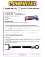 BMW E36 / E46 Inc M3 / X3 E83 / Z1 / Z4 1988+ Powerflex Adjustable Rear Lower Control Arm Kit PFR5-4615G