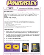 BMW E60 E61 E63 E64 Powerflex Rear Subframe Rear Mounting Inserts PFR5-721 BMW E60 E61 E63 E64 Powerflex Rear Subframe Rear Mounting Inserts PFR5-721