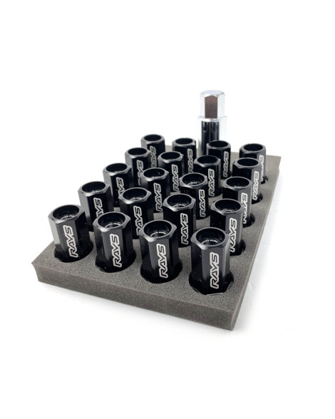 Rays L42 DURA Lock Wheel Nuts M12x1.25 Set of 20 Black Rays L42 DURA Lock Wheel Nuts M12x1.25 Set of 20 Black