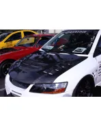 Mitsubishi Lancer EVO VIII / IX (CT9A) 2003-2007 Seibon Carbon CWII-style carbon fibre bonnet Mitsubishi Lancer EVO VIII / IX (CT9A) 2003-2007 Seibon Carbon CWII-style carbon fibre bonnet