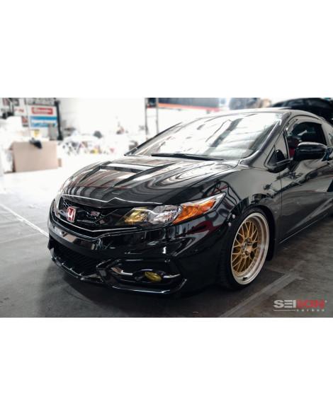 Honda Civic 2DR 2014-2015 Seibon Carbon VSII-style carbon fibre bonnet Honda Civic 2DR 2014-2015 Seibon Carbon VSII-style carbon fibre bonnet