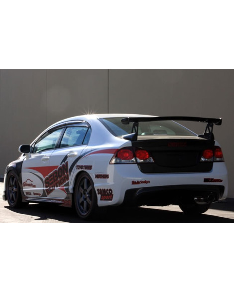 Honda Civic 4DR 2006-2010 Seibon Carbon MG-style carbon fibre rear spoiler Honda Civic 4DR 2006-2010 Seibon Carbon MG-style carbon fibre rear spoiler