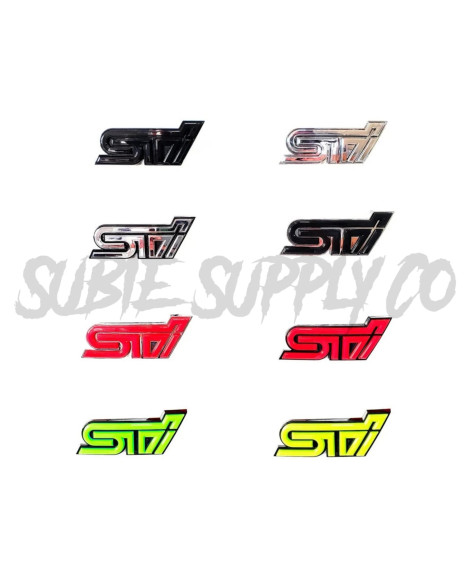 Subie Supply Co. Subaru Impreza STI Front Grille Badges Subie Supply Co. Subaru Impreza STI Front Grille Badges