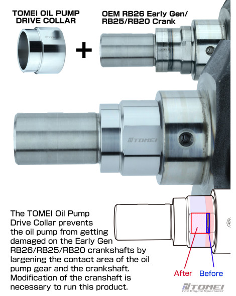 Nissan RB Engine Tomei Oil Pump Drive Crankshaft Collar Nissan RB Engine Tomei Oil Pump Drive Crankshaft Collar