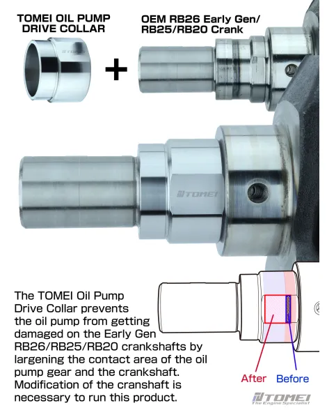 Nissan RB Engine Tomei Oil Pump Drive Crankshaft Collar Nissan RB Engine Tomei Oil Pump Drive Crankshaft Collar