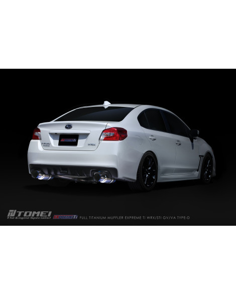 Subaru WRX/STI 11-21 Sedan Tomei Expreme TI Full Titanium Dual Exit Cat-Back Exhaust Subaru WRX/STI 11-21 Sedan Tomei Expreme TI Full Titanium Dual Exit Cat-Back Exhaust