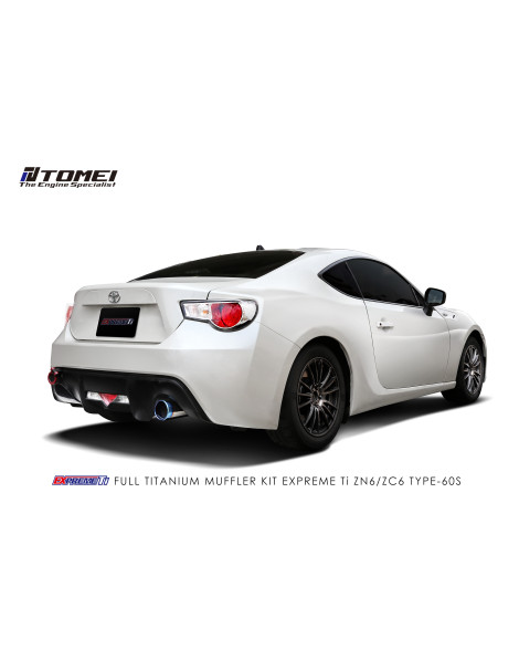 Toyota GT86/BRZ/FRS Tomei Expreme TI Full Titanium Muffler Exhaust System (TYPE-60S) Toyota GT86/BRZ/FRS Tomei Expreme TI Full Titanium Muffler Exhaust System (TYPE-60S)