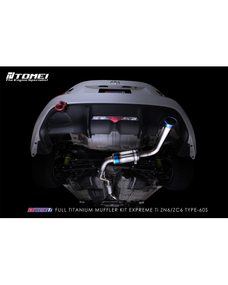 Toyota GT86/BRZ/FRS Tomei Expreme TI Full Titanium Muffler Exhaust System (TYPE-60S) Toyota GT86/BRZ/FRS Tomei Expreme TI Full Titanium Muffler Exhaust System (TYPE-60S)