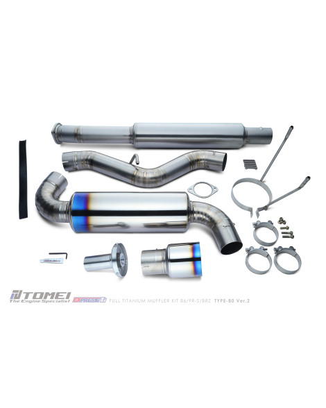 Toyota GT86 / GR86 / Subaru BRZ 12-23 Tomei Expreme TI Full Titanium Exhaust TYPE-80 Ver.2 Toyota GT86 / GR86 / Subaru BRZ 12-23 Tomei Expreme TI Full Titanium Exhaust TYPE-80 Ver.2