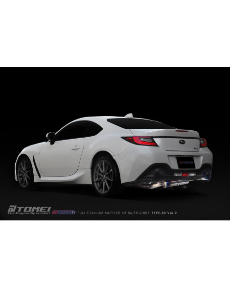 Toyota GT86 / GR86 / Subaru BRZ 12-23 Tomei Expreme TI Full Titanium Exhaust TYPE-80 Ver.2 Toyota GT86 / GR86 / Subaru BRZ 12-23 Tomei Expreme TI Full Titanium Exhaust TYPE-80 Ver.2