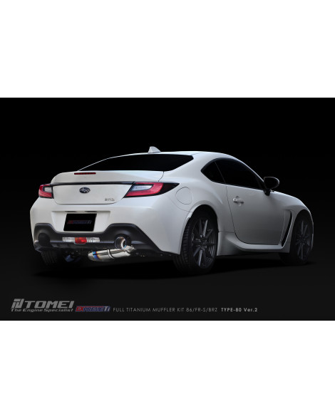 Toyota GT86 / GR86 / Subaru BRZ 12-23 Tomei Expreme TI Full Titanium Exhaust TYPE-80 Ver.2 Toyota GT86 / GR86 / Subaru BRZ 12-23 Tomei Expreme TI Full Titanium Exhaust TYPE-80 Ver.2