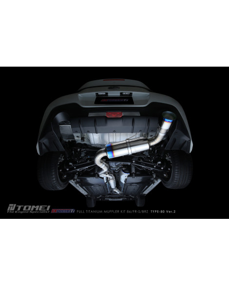 Toyota GT86 / GR86 / Subaru BRZ 12-23 Tomei Expreme TI Full Titanium Exhaust TYPE-80 Ver.2 Toyota GT86 / GR86 / Subaru BRZ 12-23 Tomei Expreme TI Full Titanium Exhaust TYPE-80 Ver.2