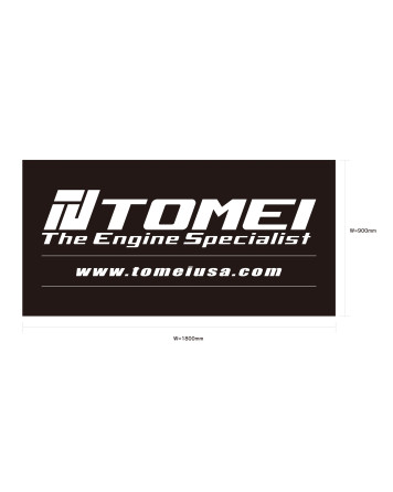 Tomei Garage Banner Engine Specialist Black