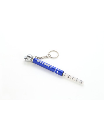 Tomei Keychain Mini Tyre Pressure Gauge Blue
