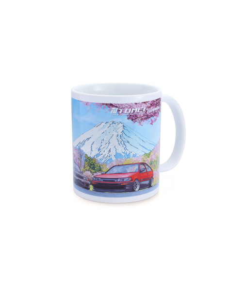 Tomei Mug White GDB/BNR32/AE86 Cherry Blossom Mt.Fuji Tomei Mug White GDB/BNR32/AE86 Cherry Blossom Mt.Fuji
