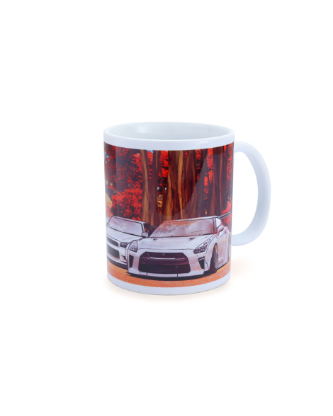 Tomei Mug White GT-R Autumn Nagano Forest Tomei Mug White GT-R Autumn Nagano Forest