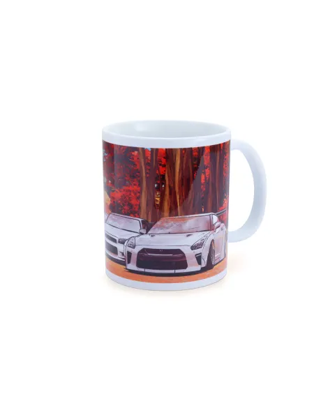 Tomei Mug White GT-R Autumn Nagano Forest Tomei Mug White GT-R Autumn Nagano Forest