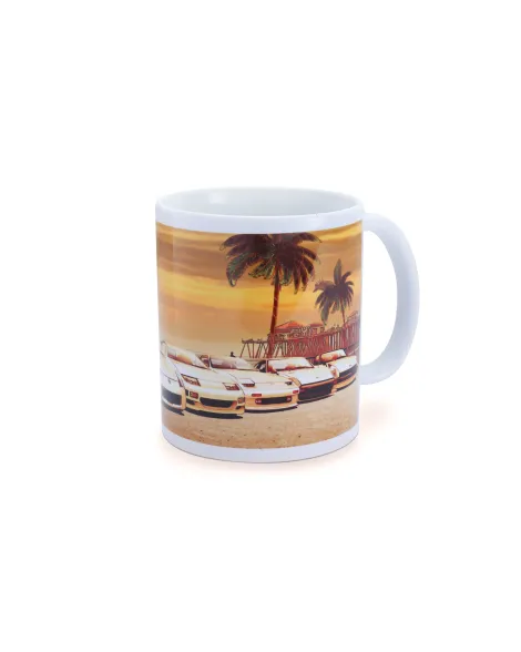 Tomei Mug White Z Car Sunset Huntington Beach Tomei Mug White Z Car Sunset Huntington Beach